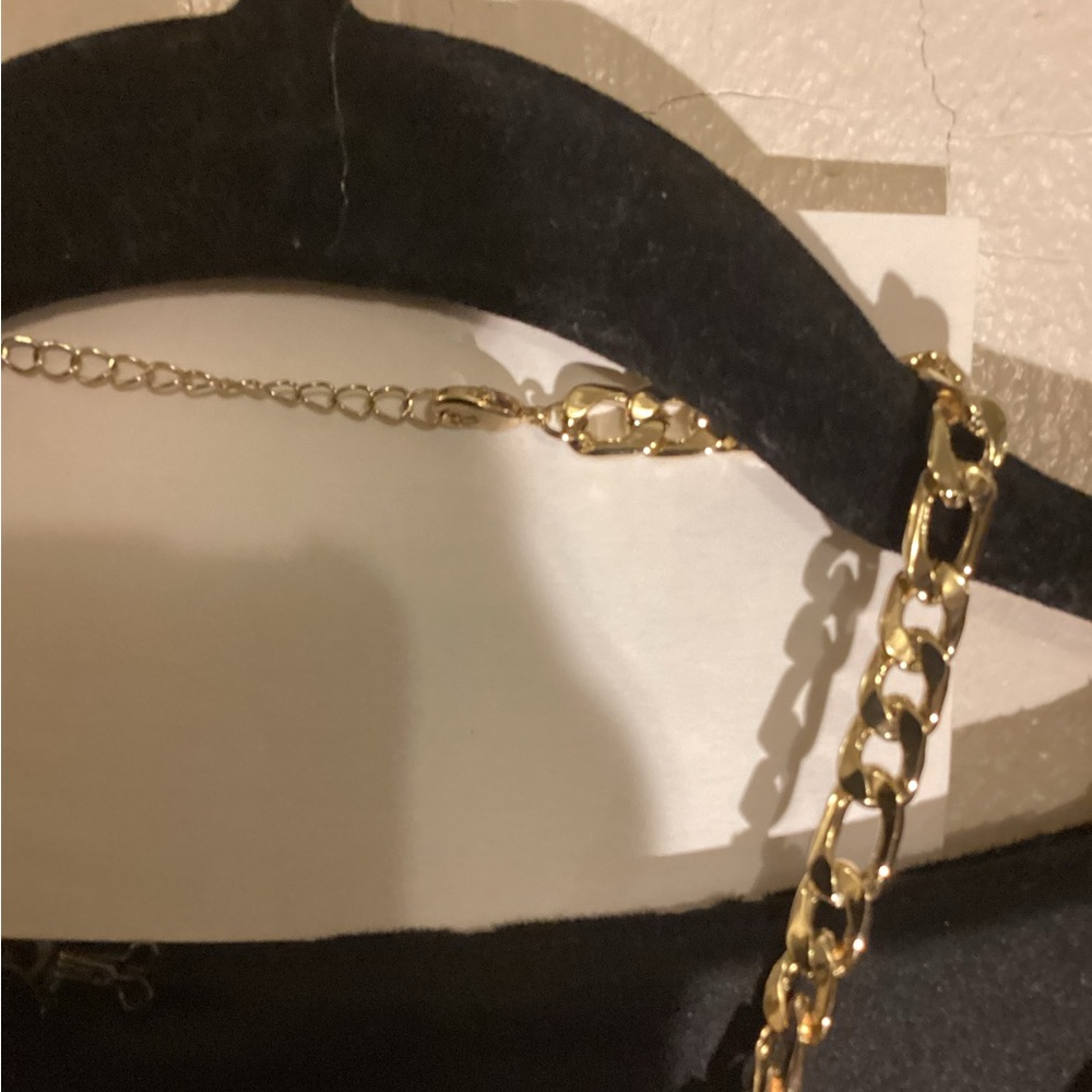 Faux Gold Link Chain Necklace Adjustable - Picture 7 of 11